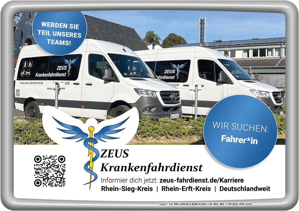 ZEUS Fahrdienste GmbH – Werden Sie Teil unseres Teams, wir suchen Fahrer/in